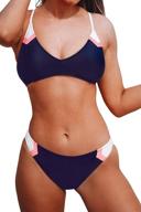 👙 navy sport v neck lace up bikini for women: explore cupshe's latest collection logo