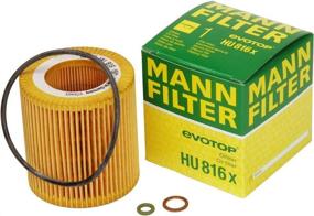 img 1 attached to 🔍 Преимиум Mann-Filter HU 816 X масляный фильтр без металла - упаковка из 3 штук