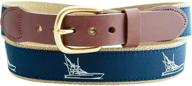 leather man ltd fish belt men's accessories logo