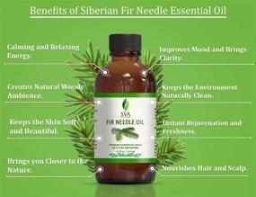 img 1 attached to 🌲 SVA Organics Fir Needle Oil: 4 Oz Pure Natural Oil for Skin, Hair, and Aromatherapy