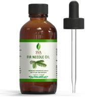 🌲 sva organics fir needle oil: 4 oz pure natural oil for skin, hair, and aromatherapy logo