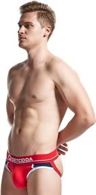 img 2 attached to Stylish & Comfortable: ALL-NEEL Elliptical Men's Cotton Jockstrap Briefs for Active Support