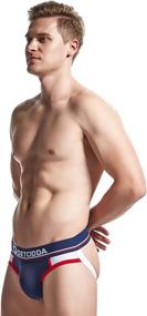 img 3 attached to Stylish & Comfortable: ALL-NEEL Elliptical Men's Cotton Jockstrap Briefs for Active Support