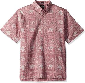 img 2 attached to Reyn Spooner Lahaina Pullover Hawaiian Men's Clothing and Shirts
