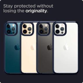 img 1 attached to Spigen Ultra Hybrid Designed For IPhone 12 Pro Max Case (2020) - Navy Blue