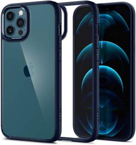 img 4 attached to Spigen Ultra Hybrid Designed For IPhone 12 Pro Max Case (2020) - Navy Blue