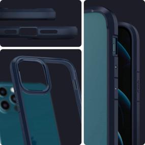 img 2 attached to Spigen Ultra Hybrid Designed For IPhone 12 Pro Max Case (2020) - Navy Blue