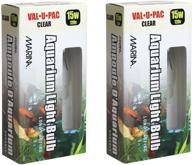 💡 marina 15 watt clear showcase bulb - 4 total (2 packs with 2 per pack) - efficient lighting solution for display cases logo