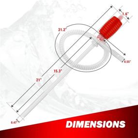 img 1 attached to 💦 Efficient TRDP14 Siphon Manual Hand Liquid Transfer Pump: Easy and Reliable Solution for Fluid Transfer