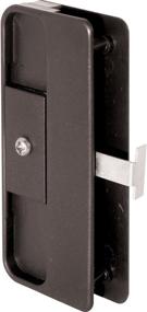 img 2 attached to Prime-Line Products 150 Non-Handed Cross Pull, 4-inch Length, Plastic Housing, Steel Latch, Black