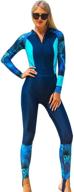 🏊 dive into surfing & snorkeling with full body rash guard dive skins wetsuit swimsuit - sun protection & one piece swimming body suit for women, men & adults logo