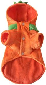 img 2 attached to 🎃 Mogoko Dog Cat Halloween Pumpkin Costume - Cozy Pet Cosplay Outfit for Autumn/Winter (M Size)