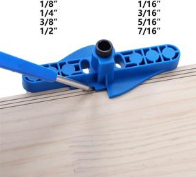 img 1 attached to Precision Dowel Jig with Center Scriber for Accurate Woodworking Drilling - Ultimate Drill Guide Tool