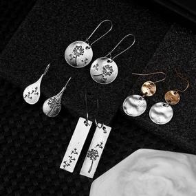 img 1 attached to 🌸 Vintage Bohemian Flower Drop Dangle Earrings: 14 Pairs Boho Jewelry Set for Women and Girls - Fashion Gifts