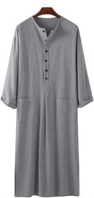 img 1 attached to Pretifeel Kaftan Hooded Sleeve Casual