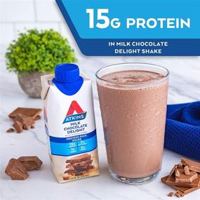 img 1 attached to 🍫 Atkins Milk Chocolate Delight Protein Shake: Creamy & Protein-Rich Keto-Friendly Drink - Gluten-Free! (Pack of 4)