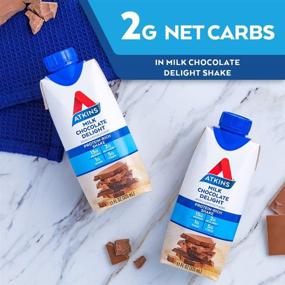 img 2 attached to 🍫 Atkins Milk Chocolate Delight Protein Shake: Creamy & Protein-Rich Keto-Friendly Drink - Gluten-Free! (Pack of 4)