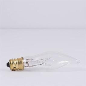 img 3 attached to Bulbrite Incandescent CA5 Candelabra Screw Base (E12) Light Bulb - Clear, 7.5W for Effortless Illumination