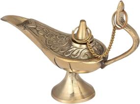 img 2 attached to 🧞 Zap Impex Brass Aladdin Genie Lamps Incense Burners (04 Inch): Exquisite Decorative Pieces for Aromatherapy and Home Décor