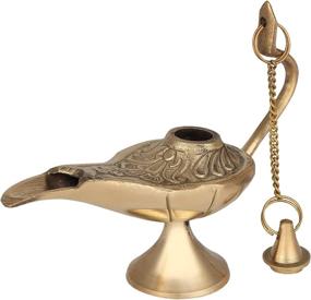 img 1 attached to 🧞 Zap Impex Brass Aladdin Genie Lamps Incense Burners (04 Inch): Exquisite Decorative Pieces for Aromatherapy and Home Décor