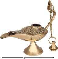 🧞 zap impex brass aladdin genie lamps incense burners (04 inch): exquisite decorative pieces for aromatherapy and home décor логотип