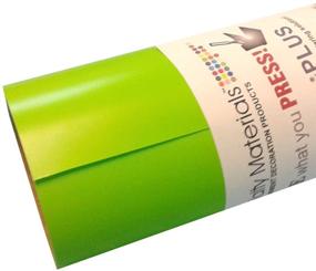 img 1 attached to 🍏 Apple Green ThermoFlex Plus Iron-on Heat Transfer Vinyl Roll - 10ft, HTV