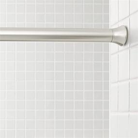 img 1 attached to AmazonBasics Tension Curtain Rod Nickel