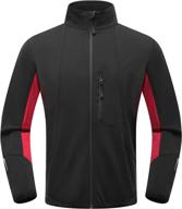 🚴 wantdo men's winter cycling thermal jacket - warm soft shell, windproof & waterproof, reflective, ideal for running and cycling логотип