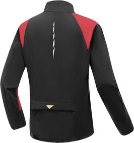 img 2 attached to 🚴 Wantdo Men's Winter Cycling Thermal Jacket - Warm Soft Shell, Windproof & Waterproof, Reflective, Ideal for Running and Cycling