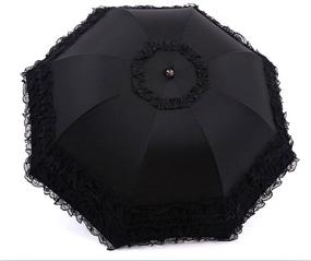 img 3 attached to 👑 Honeystore Princess Ultraviolet Resistant Foldable Umbrella - Folding Umbrellas