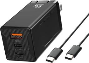 img 4 attached to 💡 Всеобъемлющий 65W 3-портовый USB C зарядное устройство: компактное и складное зарядное устройство для MacBook Pro/Air, iPad, Samsung, iPhone12, Galaxy, Pixel и др.