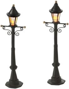 img 1 attached to 🏙️ Enhance Your Department 56 Village with Uptown Street Lights - Set of 2 Exquisite Accessories