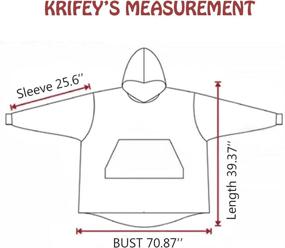 img 1 attached to 👕 Krifey Oversized Wearable Blanket Sweatshirt for Women and Men - Light Microfiber Big Blanket Hoodie, Purple Tie-Dye - One Size Fits All