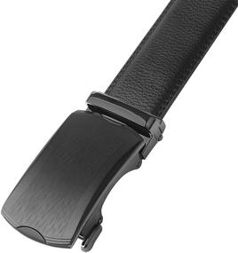 img 3 attached to 👔 HUNAKU Leather Ratchet Black: The Perfect Business Accessory