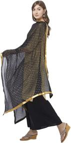 img 1 attached to 🧣 Dupatta Bazaar Embellished Chiffon Dupatta for Women