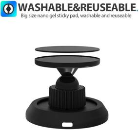 img 1 attached to 🚗 Quarble Dashboard Car Mount: Magsafe Charger Compatible | 360° Rotation & Super Stable Holder