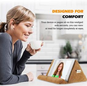 img 2 attached to MoKo Tablet Pillow Stand Tablet Accessories