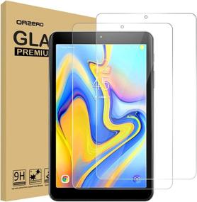 img 4 attached to 📱 Premium (2 Pack) Orzero Tempered Glass Screen Protector for Samsung Galaxy Tab A 8.0 inch 2018 (SM-T387 Model) – Full-Coverage, HD Anti-Scratch, Lifetime Replacement