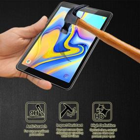 img 2 attached to 📱 Premium (2 Pack) Orzero Tempered Glass Screen Protector for Samsung Galaxy Tab A 8.0 inch 2018 (SM-T387 Model) – Full-Coverage, HD Anti-Scratch, Lifetime Replacement