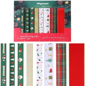 img 4 attached to Wigsmart Christmas Ribbons Assorted Fabric