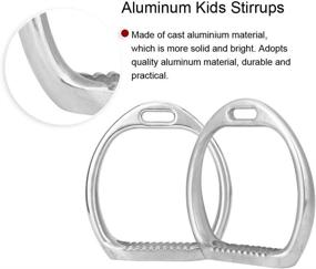 img 3 attached to 🐴 HEEPDD Children Stirrups: Lightweight and Safe Aluminum Die Casting Stirrup for Kid Horse Saddle Iron