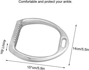 img 2 attached to 🐴 HEEPDD Children Stirrups: Lightweight and Safe Aluminum Die Casting Stirrup for Kid Horse Saddle Iron