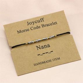 img 2 attached to 🌟 Inspiring Morse Code Encouragement Bracelets for Women: Funny Jewelry Gifts for Teen Girls, Daughters, Sisters, Best Friends, and Friendship – Adjustable Dainty Silk Beaded Wrap Bracelet