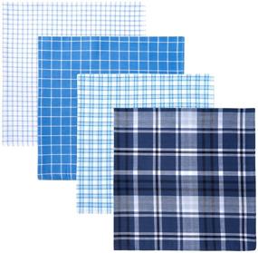 img 1 attached to 🧣 Retreez Assorted Cotton Handkerchiefs - Premium Men's Accessories for a Classic Touch
