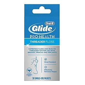 img 4 attached to Glide Threader Floss, 6-Pack of 30-Count Single-Use Packet Boxes