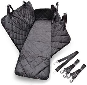 img 4 attached to 🐶 RBSC Home Waterproof Dog Car Seat Cover - Heavy Duty and Nonslip Back Seat Hammock for Cars, Trucks, Jeeps, and SUVs