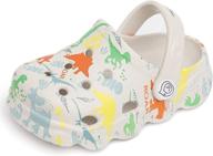 knemksplanet dinosaur cartoon slippers lightweight boys' shoes at clogs & mules logo