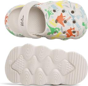 img 2 attached to Knemksplanet Dinosaur Cartoon Slippers Lightweight Boys' Shoes at Clogs & Mules