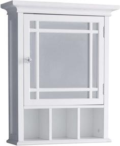 img 4 attached to 🏺 Elegant Home Fashions Neal Bathroom Cabinet, White - Sleek and Spacious Storage Solution for Your Bathroom