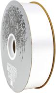 🎀 high-quality mcginley mills 1.3" w acetate satin ribbon: white, 100 yard spool logo